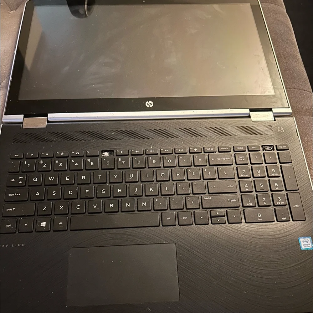HP Gray x360 pavilion convertible laptop